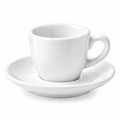 White Espresso Cup & Saucer — pure white product