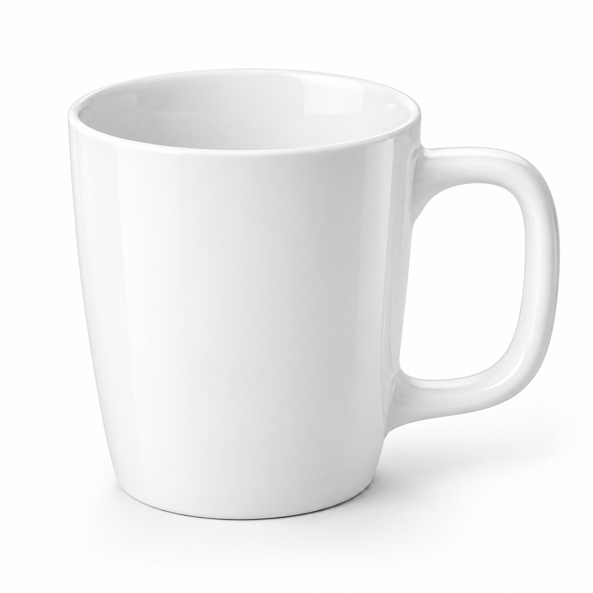 White Everyday Coffee Mug — product detail and styling view 4