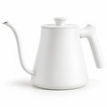 White Gooseneck Pour-Over Kettle — pure white product
