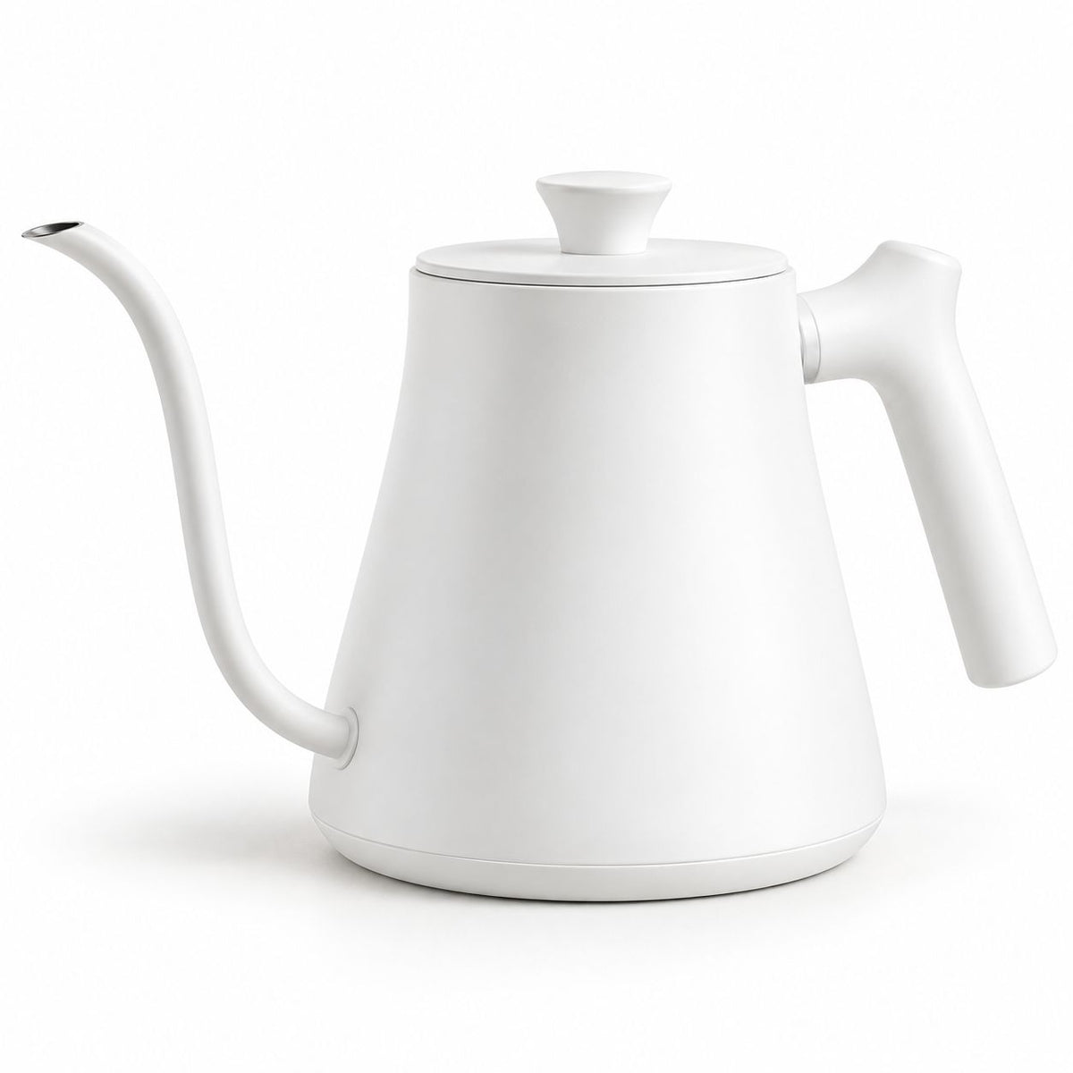 White Gooseneck Pour-Over Kettle — pure white product